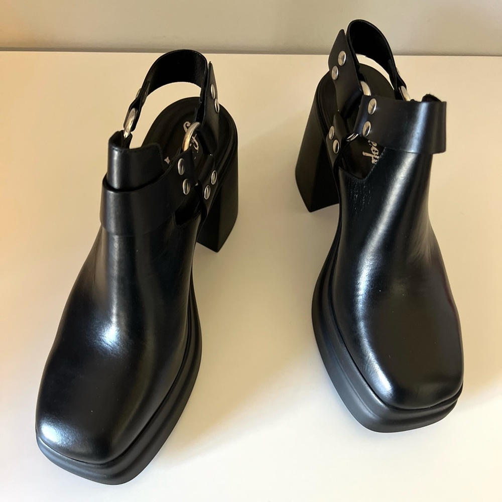 🆕FREE PEOPLE Hybrid Harness Boots Black Leather-Size 8.5 - Picture 9 of 17